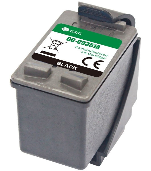 Картридж струйный G&G GG-C9351A черный (17мл) для HP DJ 3920/3940/D1360/D1460/D1470/D1560/D2330/D2360/D2430/D2460/F370/F375/F380/F2180/F2187/F2224/F2280/F2290/F4140/F4172/F4180/F4190