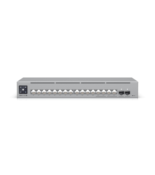 Коммутатор Ubiquiti UniFi Switch Pro Max 16 PoE PoE-коммутатор в стойку, 4х 2.5G RJ45, 12х 1G RJ45, 2х 10G SFP+, раздача 180 Вт