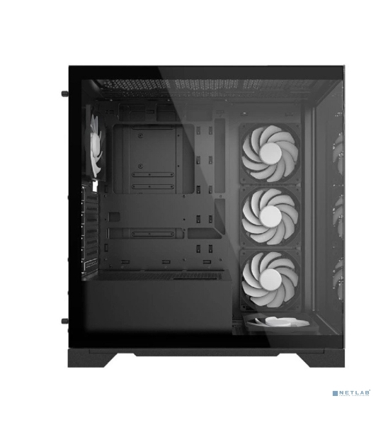 Компьютерный корпус XPG INVADER X BLACK (INVADERXMT-BKCWW) Mid-Tower Gaming ATX PC Case with Panoramic View, Tempered Glass Panels, and RGb Lighting Black