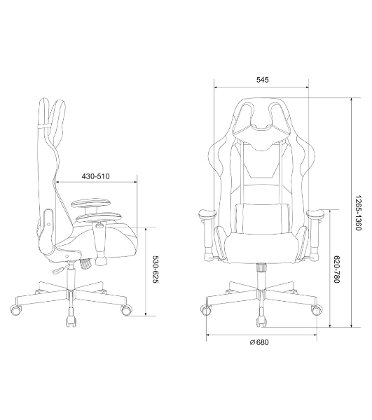 Кресло Бюрократ VIKING KNIGHT LT10 FABRIC коричневый, ткань, 120 кг, механизм качания