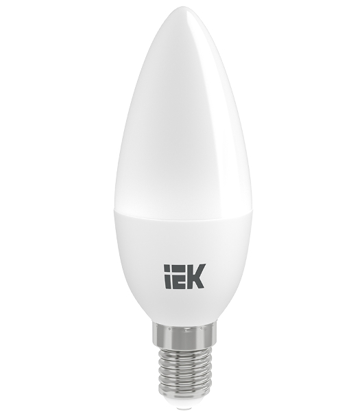 Лампа светодиодная LED 9Вт 230В 4000К E14 свеча LLE-C35-9-230-40-E14 IEK