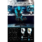 Кресло игровое Knight Thunder 5X черный/желтый эко.кожа крестов. металл, фото24
