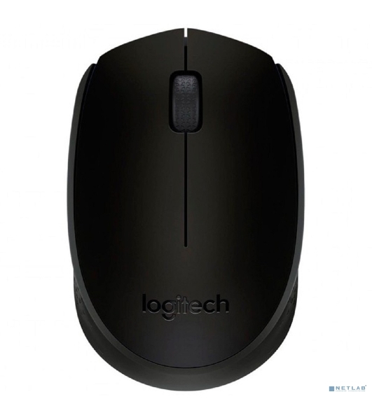 Мышь беспроводная Logitech B170 черный, 1000 dpi, радиоканал, USB, кнопки - 3