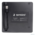 Оптический привод внешний с интерфейсом USB Gembird DVD-USB-03 пластик, черный, фото3
