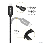Кабель Defender USB 2.0 TO MICRO-USB 1M черный USB08-03T, фото3