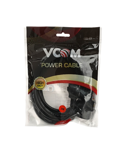 Кабель монитор - компьютер 220V (UPS -> устройство) VCOM VDE 3G*0.75мм (CE001-CU) 3 м