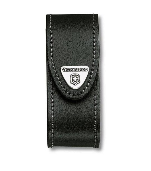 Чехол из нат.кожи Victorinox Leather Belt Pouch (4.0520.3) черный с застежкой на липучке без упаковки