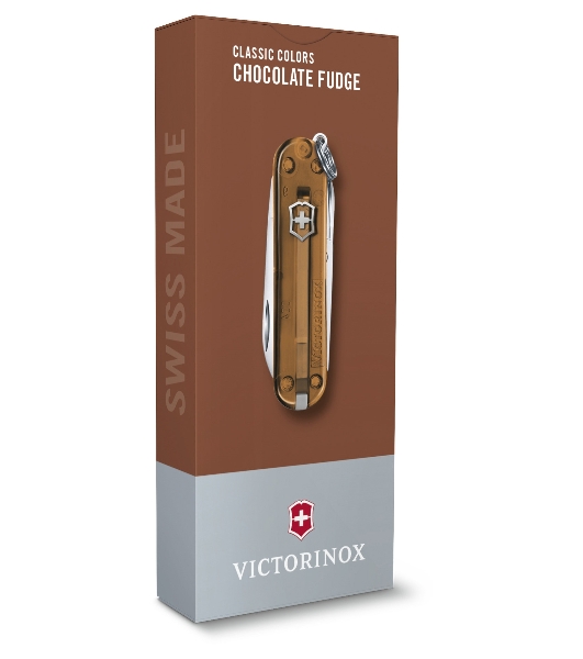 Нож перочинный Victorinox Classic Chocolate Fugde (0.6223.T55G) 58мм 7 функций карт.коробка