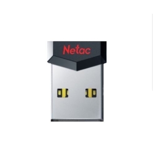 Флешка USB Netac UM81 (NT03UM81N-064G-20BK), 64Gb, USB 2.0, R/W 30/10, черный/красный