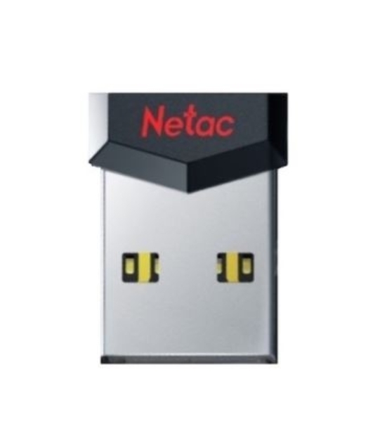 Флешка USB Netac UM81 (NT03UM81N-064G-20BK), 64Gb, USB 2.0, R/W 30/10, черный/красный