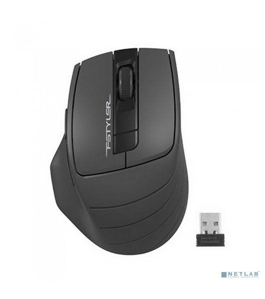 Мышь беспроводная A4Tech Fstyler FG30S серый, 2000 dpi, радиоканал, USB, кнопки - 6