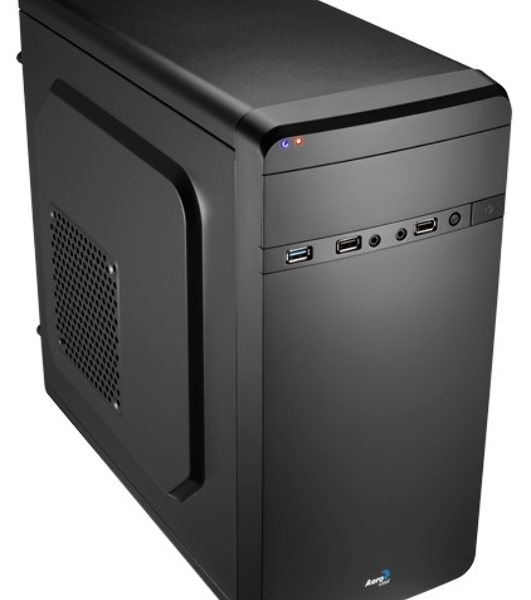 Компьютерный корпус Aerocool/Formula Qs-180 черный без БП mATX 1x80мм 2xUSB 2.0 1xUSB 3.0 audio