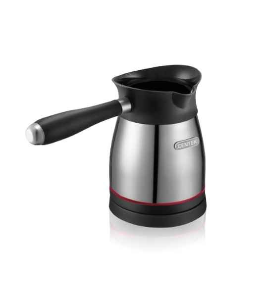 Электрическая турка Centek CT-1098 SS(металл) 0.5л, 1000Вт, нерж.сталь, съемная мягкая ручка