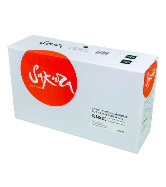 Картридж лазерный Sakura CLTK407S для Samsung CLP-320/325, CLX-3185, черный, 1500 к.
