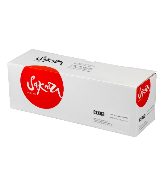 Тонер-туба Sakura CEXV3 для Canon iR-2200/2200i/2800/3300/3300i/3320, черный, 15 000 к.