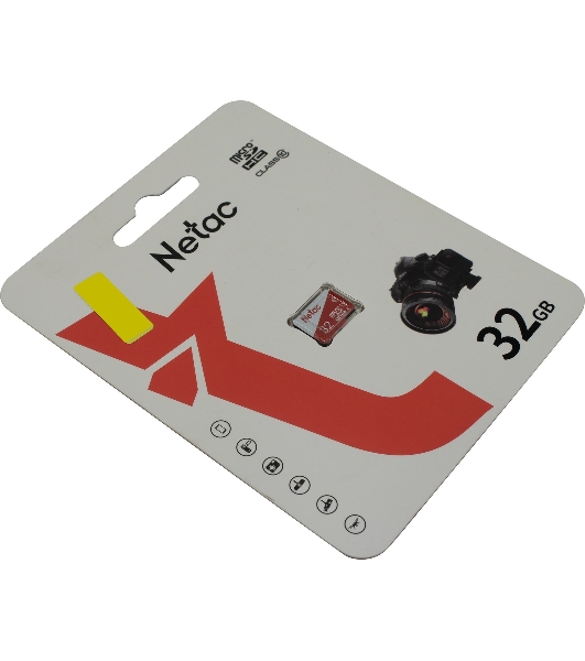 Флеш карта Netac P500 ECO 32Gb MicroSDHC C10 up to 80Mb/s, retail pack card only