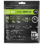 Кабель аудио-видео Cactus CS-HDMI.1.4-1.8 HDMI (m)/HDMI (m) 1.8м. позолоченные контакты черный, фото2