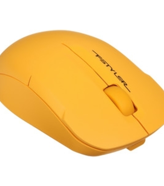 Мышь беспроводная A4Tech Fstyler FG15C Air2 желтый, 1200 dpi, радиоканал, USB, кнопки - 3