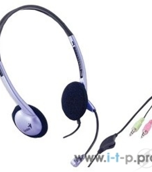 Гарнитура Genius HS-02B фиолетовый, проводная, 3.5 мм