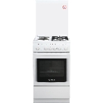 Плита комбинированная De Luxe 506022.05ГЭ (КР) ЧР 030 белый, конфорок 2 газовых и 2 электрических, духовка 54 л, 50 см x 85 см x 60 см, фото 1