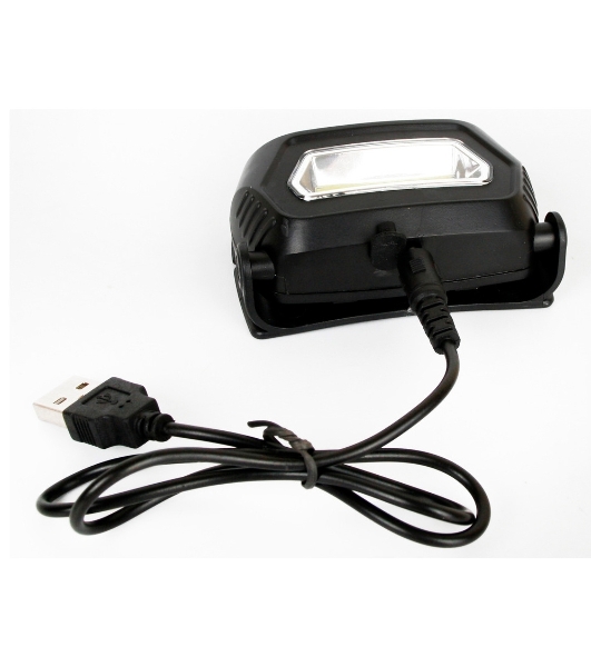 Фонарь налобный Ultraflash LED5359 (аккум 5В черный COB 3 Ватт, 3 реж.,пласт.,бокс)