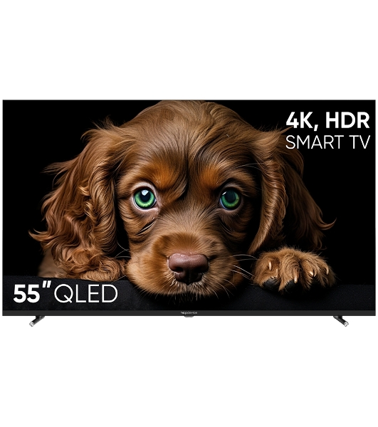 Телевизор TopDevice 55' TDTV55CQ08U черный VA-QLED UHD 60Hz Smart TV 2GB/8GB