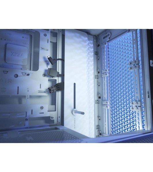 Компьютерный корпус без блока питания Corsair Frame 4000D, Midi-Tower, TG, no fan, 2xUSB-A 3.2, 1xUSB 3.2 Type-C, E-ATX, ATX, mATX, mITX White