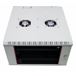 Шкаф настенный ЦМО ШРН-М-12.500 12U 600x520мм пер.дв.стекл съемные бок.пан. 50кг серый, фото5