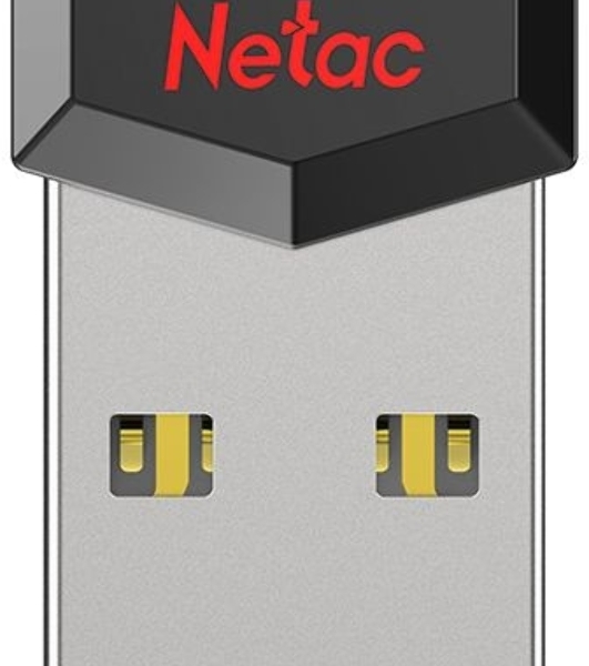 Флешка USB Netac UM81 (NT03UM81N-032G-20BK), 32Gb, USB 2.0, R/W 30/10, черный/красный