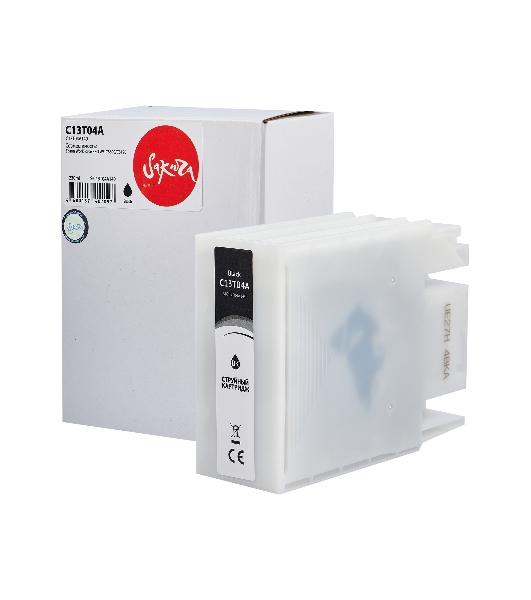 Картридж струйный Sakura C13T04A140 (C13T04A BK) для Epson, черный, 230 мл., 11500 к.