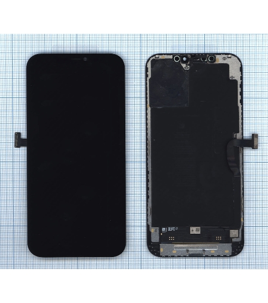 Дисплей (модуль) для Apple iPhone 12 Pro Max в сборе с тачскрином (orig), черный