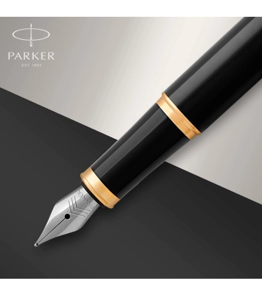 Ручка перьевая Parker IM Core F321 (CW1931645) Black GT F сталь нержавеющая подар.кор.