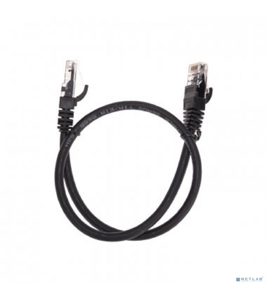 Патч-корд U/UTP Rexant cat.6, RJ45-RJ45, неэкранированный, 26AWG, LSZH, черный, 0.5 м
