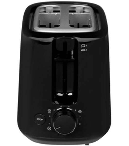 Тостер Philips HD2581/90 черный, 830 Вт, 2 слота