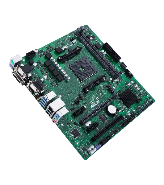 Материнская плата ASUS Pro A520M-C II/CSM, AM4, AMD A520, 2xDDR4, 4xSATA, 1xM.2, 1xPCI-E 3.0 x16, 2xPCI-E x1, 1xDVI-D, 1xDP, 1xHDMI, 1xVGA, 1x 1Gb LAN, 2xUSB-A 2.0, 4xUSB-A 3.2 Gen 1, 3x3.5 мм, Micro-ATX