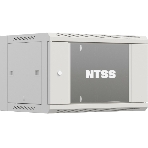 Шкаф коммутационный NTSS Премиум (NTSS-W9U6060GS-2) настенный 9U 600x600 мм пер. дв. стекл 60 кг серый IP20 сталь, фото4