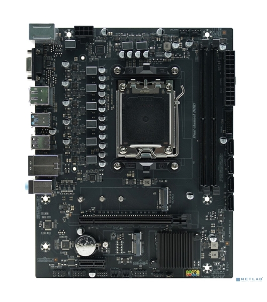 Материнская плата AFOX B650D5-MA-V2, AM5, AMD B650, 2xDDR5, 4xSATA, 1xM.2, 1xPCIe 4.0 x16, 1xPCIe x1, 1xHDMI, 1xDP, 1xVGA, 1x 1Gb LAN, 8xUSB-A (3x3.2 Gen 1, 5x2.0), 3x3.5 мм, 5.1, microATX