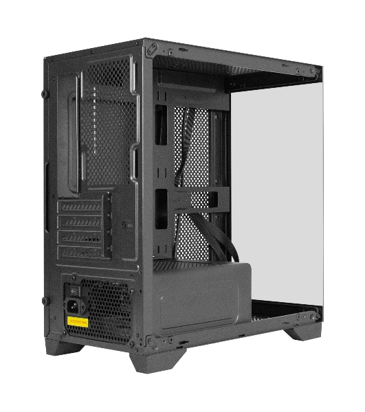 Компьютерный корпус Minitower ExeGate i3 SEA LE-NPX650 (mATX, БП 650NPX, 1хUSB+1хUSB 3.0, HD аудио, черный, передняя и боковая панели - закаленное стекло)