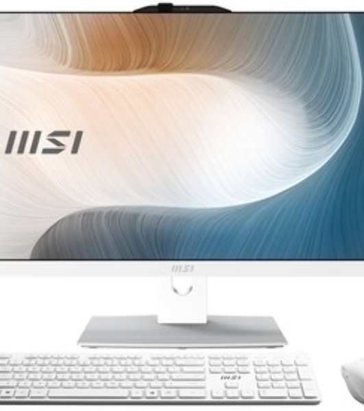 Моноблок MSI Modern AM242P 1M AiO 23,8' FHD (1920x1080)IPS AG Non-touch,Core i3-100U (1.2GHz),8Gb DDR5(1*8GB),512Gb SSD M.2, Intel UHD, WiFi, BT, camera, WirelessKB&mouse Eng/Rus, No OS,1y,черный (9S6-AE0721-1477/9S6-AE0721-1032)