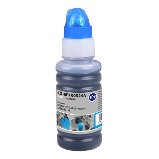 Чернила Cactus CS-EPT00S24A 103C, голубой, 70 мл для Epson Ecotank L1110, L3100, L3101, L3110, L3150, L3151, L3156, L3160