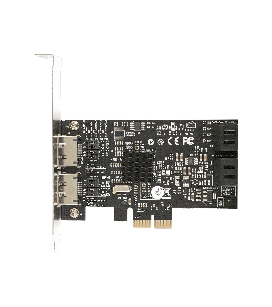 Контроллер ExeGate EXE-504 PCI-E 2.0, SATA3 RAID, 4 int+2 ext (OEM)