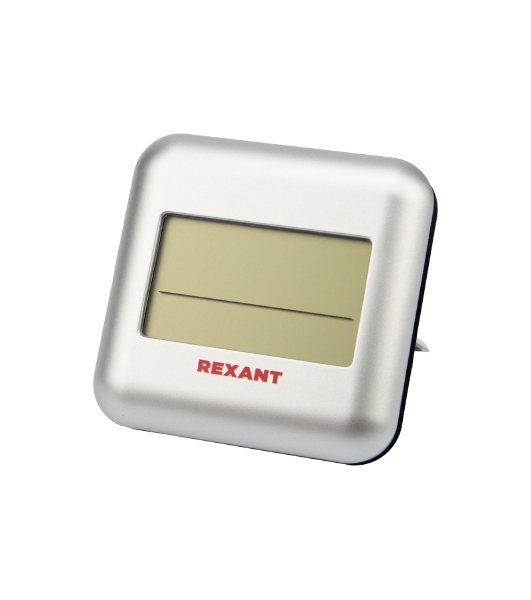 Термометр электронный Rexant S3341BF с часами и беспроводным выносным датчиком