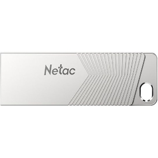 Флешка USB Netac UM1 (NT03UM1N-032G-32PN), 32Gb, USB 3.2, R/W 150/45, серебристый