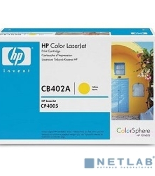 Картридж лазерный HP CB402A желтый CP4005