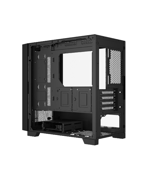 Компьютерный корпус без блока питания PCCooler C3D310 BK, Mesh Mid Tower, Black, TG, 0.6 SPCC, no fans mATX, mITX 165/350/200мм 3x2.5', 2x3.5', 4xPCI 2xUSB-A 3.0 406x220x410mm