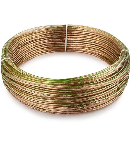 Акустический кабель Cablexpert CC-TC2x0,5-20M, прозрачный, 20 м, бухта