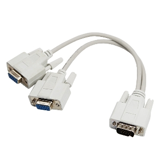 Переходник штекер Rexant VGA - 2 гнезда VGA, провод