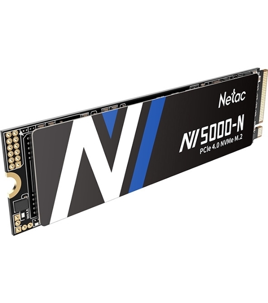 Накопитель SSD Netac NV5000 Pro, 500Gb, M.2 2280, PCIe 4.0 x4, NVMe, R/W 4800/2700, с радиатором