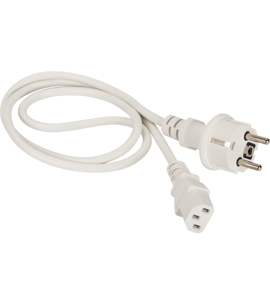 Шнур питания Lanmaster LAN-PP13/SH-0.5-WH C13-Schuko проводник.:3x0.75мм2 0.5м 220В 10А (упак.:1шт) белый