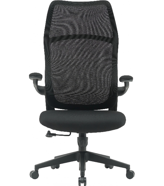 Кресло компьютерное Cactus CS-MC505-BK черный, сиденье черный, сетка/ткань, крестов. пластик
